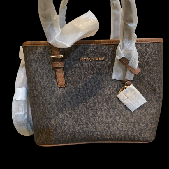 Michael Kors Brown Signature Tote Bag - Picture 1 of 5